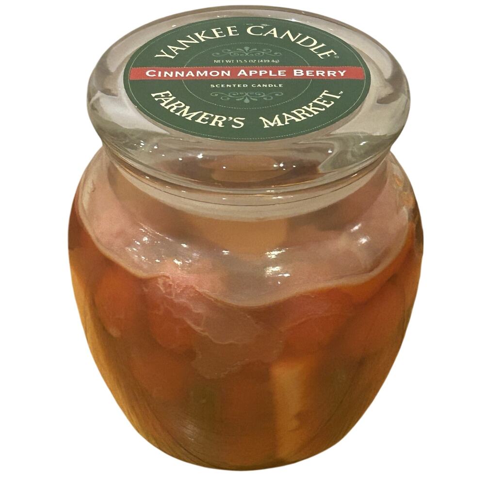 New Yankee Candle Farmer's Market Cinnamon Apple Berry 15.5 oz
